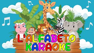 LALFABETO ITALIANO KARAOKE  Impara litaliano cantando  Canzoni per bambini  Pamaforkids [upl. by Granger941]