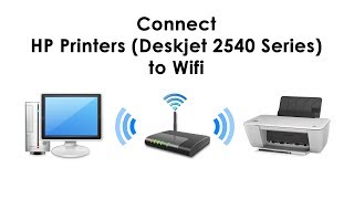 Connect HP Printers Deskjet 2540 Series to Wifi  How to [upl. by Ignatzia]