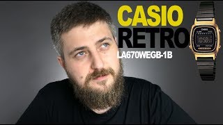 Recenzja DAMSKI ZEGAREK CASIO RETRO LA670WEGB 1B [upl. by Anelac]