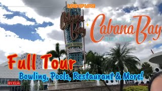 Universals Cabana Bay Beach Resort Full Tour  E L I A [upl. by Yodlem]