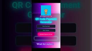 QR code generator with HTML CSS qrcode beginnerscoding generator htmlcss [upl. by Etiuqram]