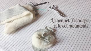 Tutoriel Rozyli Kit couture bébé coudre un bonnet une écharpe et un col claudine [upl. by Josh]