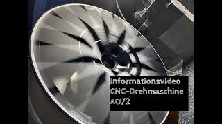 CNC DREHMASCHINE AO2 Felgenreparatur Hochglanzgedrehte Alufelgen AIO Alloy Wheel Diamond Cut [upl. by Adniral]