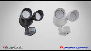 Lithonia OLF LED Flood Light with Motion Sensor  1000Bulbs [upl. by Past]