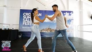 Panagiotis amp Myrto  Salsa Partnerwork On2 Workshop  Croatian Summer Salsa Festival 2021 [upl. by Vidovic]