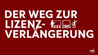 Erklärvideo  Lizenzverlängerung [upl. by Auqinahs677]