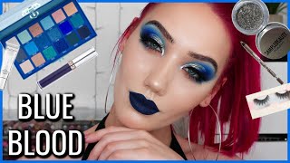 JEFFREE STAR BLUE BLOOD PALETTE TUTORIAL  MAKEMEUPMISSA [upl. by Aztilay]