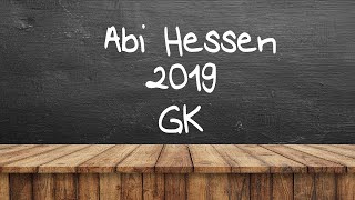 GK A  Lösung MatheAbi Hessen 2019 [upl. by Goldston811]