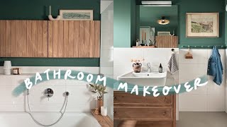 diy bathroom makeover no demo  on a budget [upl. by Thorbert]