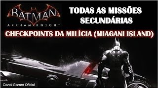 Batman Arkham Knight  Missões secundárias  Domine as ruas 2 Checkpoints em Miagani Island [upl. by Sol969]