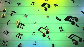 Music Notes Background loop  Green Screen Motion Graphics Animated Background Copyright Free [upl. by Hofmann814]