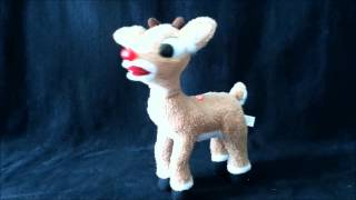 Animatronic Rudolph Red Nosed Reindeer Christmas Display Coyne amp Co [upl. by Atteiluj480]