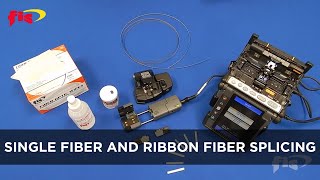 Single Fiber and Ribbon Fiber Splicing [upl. by Aserahs]