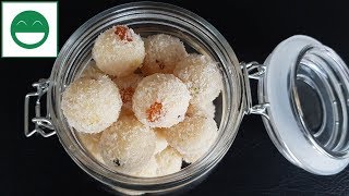 Instant Coconut Ladoo recipe with Condensed milk  नारियल और कंडेंस्ड मिल्क के लड़डू [upl. by Schulman242]