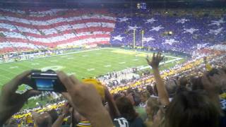 Lambeau Field Flyover Sept 8 2011 [upl. by Ecaidnac]