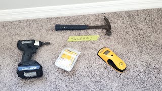 DIY Fix Floor Sqeaks WITHOUT Pulling Up Carpet Or Special Tools [upl. by Alrahs]