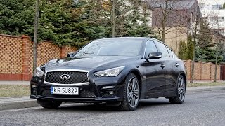 Infiniti Q50S 35 V6 Hybrid AWD acceleration 0100 kmh 0200 kmh  1001cars [upl. by Nariko500]