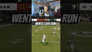 Wentz goat run throwback madden [upl. by Ynitsed]