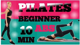 10 min Flat Stomach amp Tight Waist Beginner Friendly Pilates Workout [upl. by Suivatco]