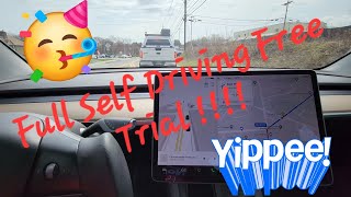 Tesla Software Update 2024310 Full Self Driving Free Trial [upl. by Yannodrahc833]