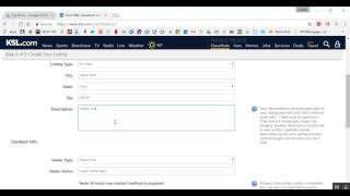 KSL Classified Posting Tutorial [upl. by Nylra]