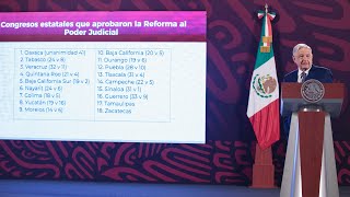 Reforma al Poder Judicial se publicará el 15 de septiembre Conferencia presidente AMLO [upl. by Konstance]