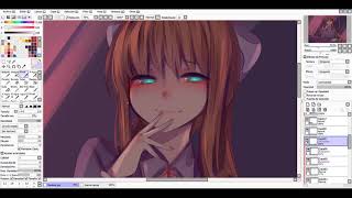 DDLC  Just Monika SpeedPaint  jojojo [upl. by Pier]