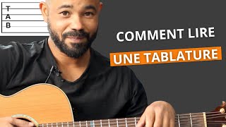 COMMENT LIRE UNE TABLATURE  TUTO GUITARE DÉBUTANT [upl. by Ewolram884]