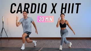 20 MIN CARDIO HIIT WORKOUT  ALL STANDING  Full Body No Equipment Home Workout [upl. by Manno]