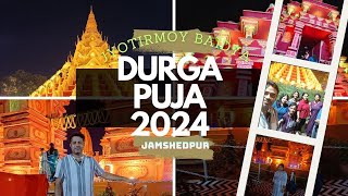 jamshedpur durga puja 2024  pandelhopping jamshedpur durgapuja 2024 tatasteel tatanagar [upl. by Ilahsiav496]