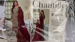 Chantilly l De lace l embroided shawls 3pc l big wholesale 2024 [upl. by Akirehs]