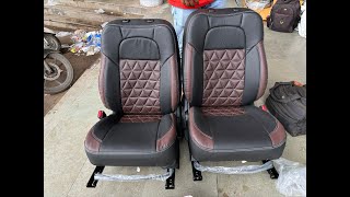 Swift Leather Seat Cover installation  Car Seat Cover [upl. by Kaslik842]