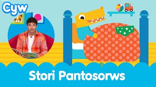 Stori Pantosorws a Phŵer y Pants  Welsh NSPCC Pantosaurus Story [upl. by Towroy494]