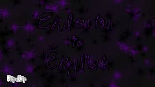 The Enderian language of Minecraft [upl. by Alurta624]