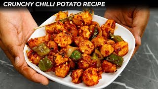 Chilli Potato Recipe  CookingShooking Crunchy Crispy Spicy Chilly Aloo [upl. by Daniela540]