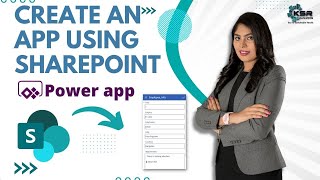 How to Create a PowerApp using SharePoint List  StepbyStep Guide  KSRDatavizon [upl. by Shep466]