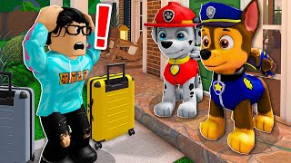 I Got ADOPTED By PAW PATROL Family Roblox [upl. by Yeoj691]