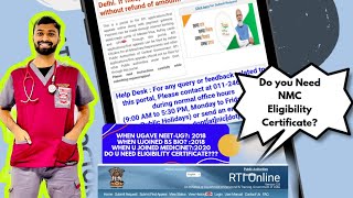 Do U Need NMC Eligibility Certificate  How To File RTI [upl. by Ahkeber]