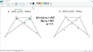 Solve Using Congruent Triangles Parts Page 3 Question 5 to 8 [upl. by Ateuqirne]