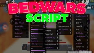 ROBLOX Bedwars Script  Hack GUI  Kill Aura Aimbot Fly Bow Aura amp More 2024 [upl. by Alur]