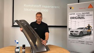 Kunststoff reparieren SikaPower® 2900 – einfache Anwendung Schritt für Schritt [upl. by Sinnod]