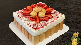 Strawberry Tiramisu Recipe [upl. by Nasah]