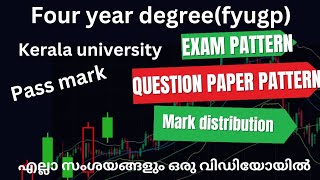 Fyugp exam pattern question paper pattern mark distribution pass mark kerala university asmedia [upl. by Llechtim648]