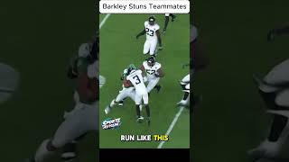 Barkley leaves oppone ts and teammates stunned nflteam football espn eagles giants fyp [upl. by Ahseik79]