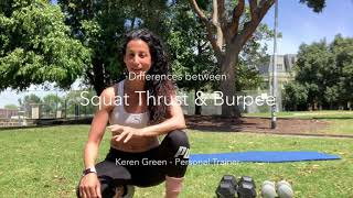 Difference between a Burpee amp Squat Thrust [upl. by Revart437]