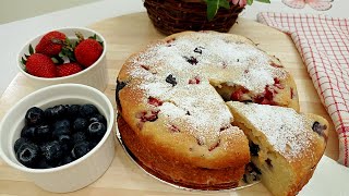 Cake Recipe with Mascapone Cheese  Berry Mascarpone Cake  El Amor Kitchen [upl. by Roque588]