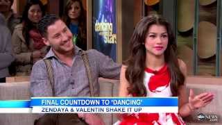 DWTS Season 16 Contestant Zendaya and Val Visit GMA [upl. by Adnam]