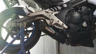 kawasaki er6 gpr furore nero exhaust [upl. by Eziechiele]