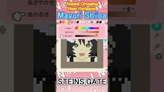 【Animal Crossing New Horizons 】Mayuri Shiina STEINSGATE【Custom Designs】 shorts [upl. by Irac]