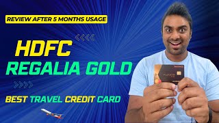 HDFC Regalia Gold Credit Card  Review after 5 months of Usage [upl. by Turley]